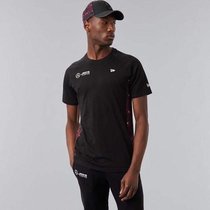 Mercedes-AMG Esports Motherboard T-Shirt New Era. Kaos Pria