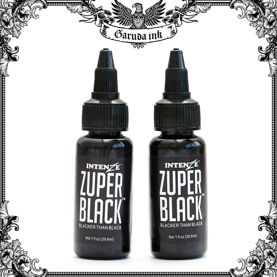 sfI 30ML Tinta Tatto Zuper Black Tinta Tato Dynamic Hitam Black Ink Tattoo Tato Pigmen Tinta AST