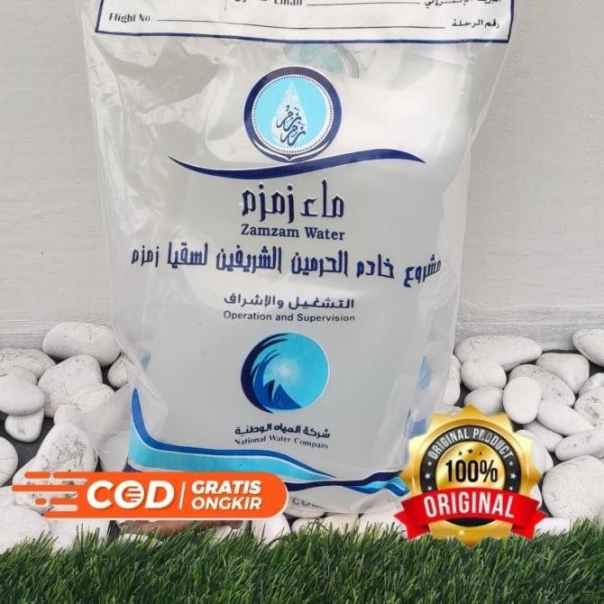 

(Expert) air zam zam 5 liter asli /oleh oleh umroh haji/kemasan jerigen