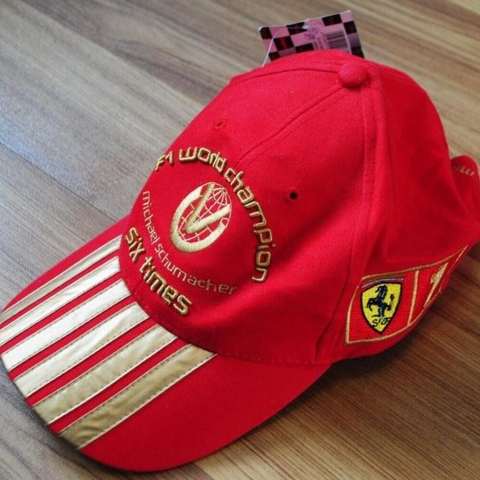 Scuderia Ferrari F1 2003 RARE Michael Schumacher 6 Champion Cap. Topi