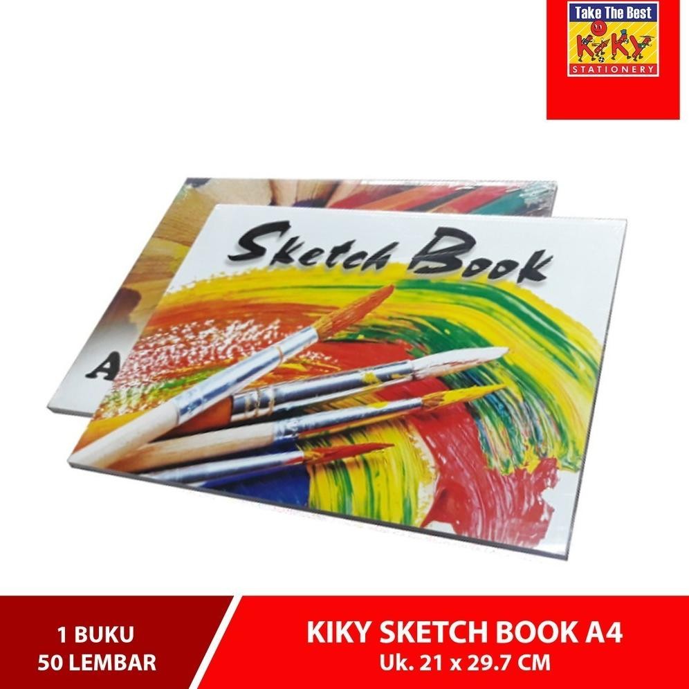 

Buku Sketsa Kiky A4 Sketch Book 50 Lembar AST