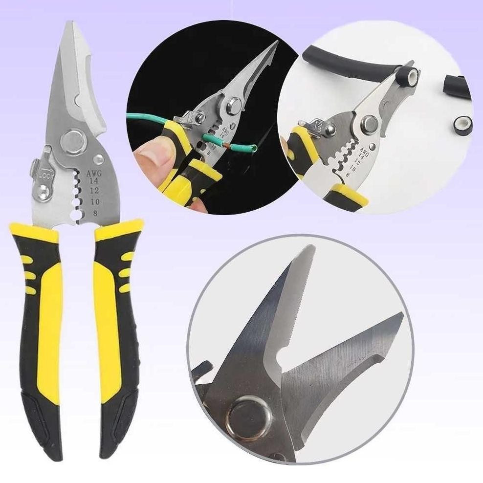 

ZHOLIN Gunting Kawat Listrik Multifungsi Cable Cutter Stainless Steel - Z196 AST