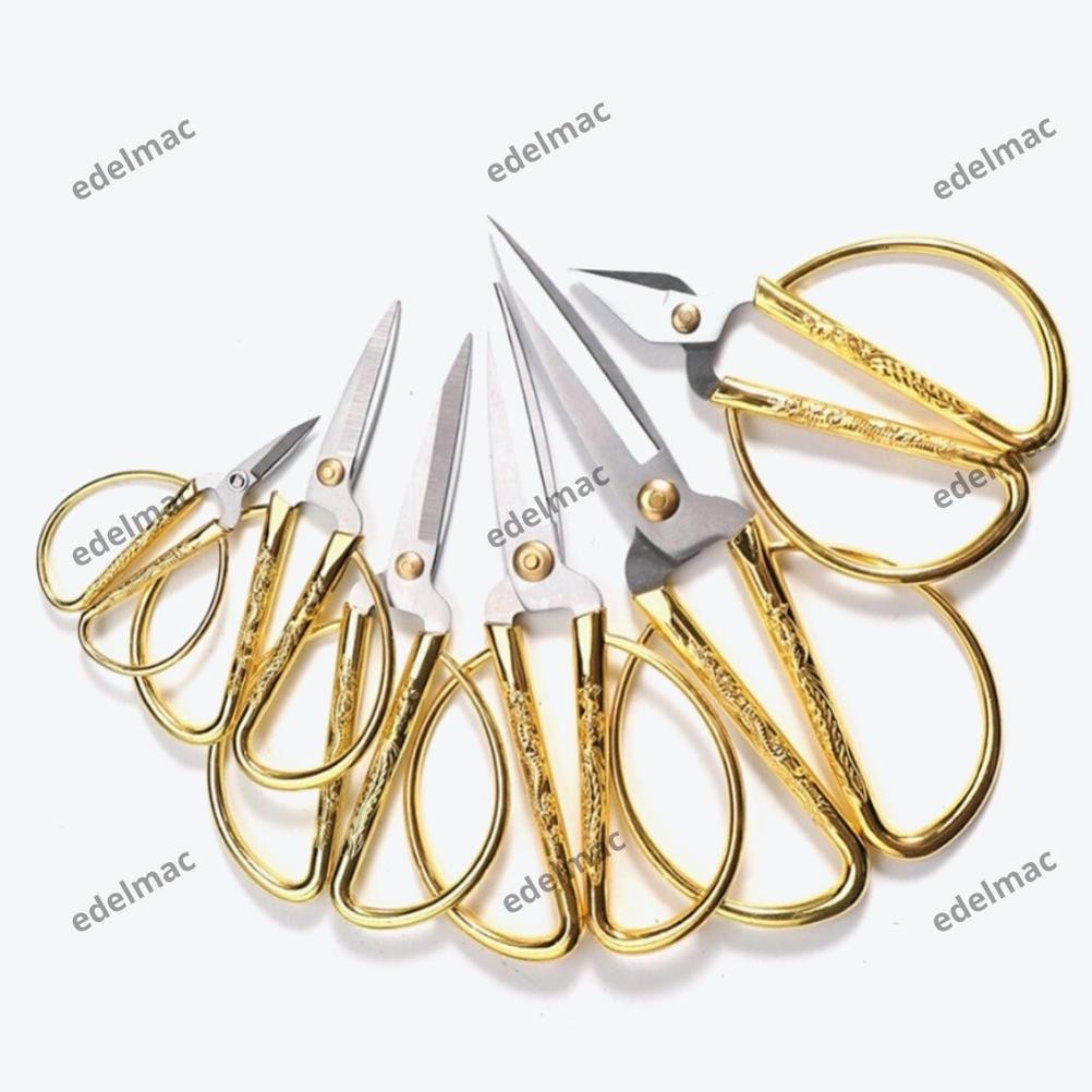 

Gunting Jahit Unik Stainless Steel Vintage Style Fabric Cutter Sewing Scissor AST