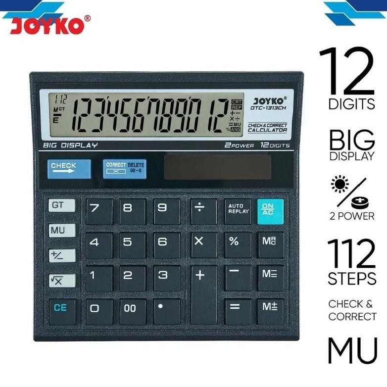 

Kalkulator Joyko DTC-1313CH 12 Digit ( 1pcs ) AST