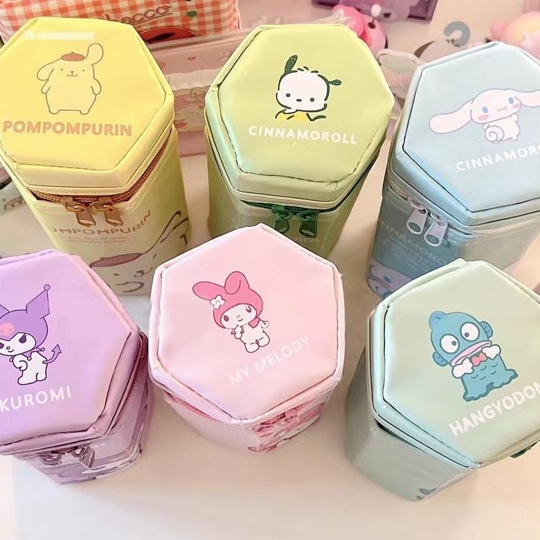 

Fe24 Tempat Pensil Hexagon Volume Tinggi/Pencil Case Tabung Kuromi/Anak Sekolah Pencil Case Fe24