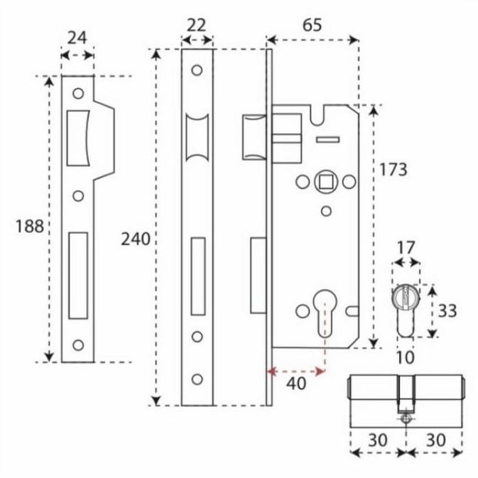 Handle Pintu Set Kunci Paloma Lpp 712 Kunci Pintu Rumah Gagang Pintu