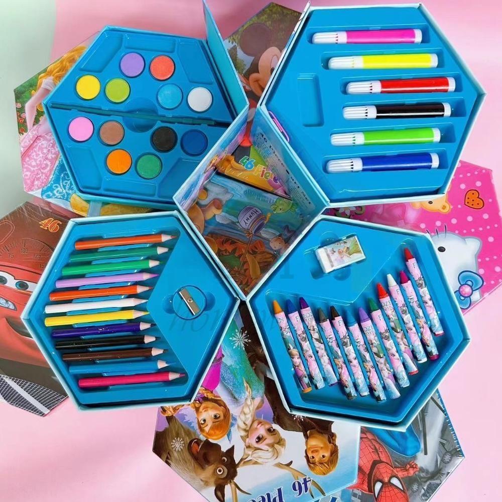 

Crayon Set 46 Pcs Crayon Oil Paste Pensil Warna / Pensil Warna Lengkap Alat Mewarnai Alat Melukis / Pensil Warna Cat Air Alat Lukis AST