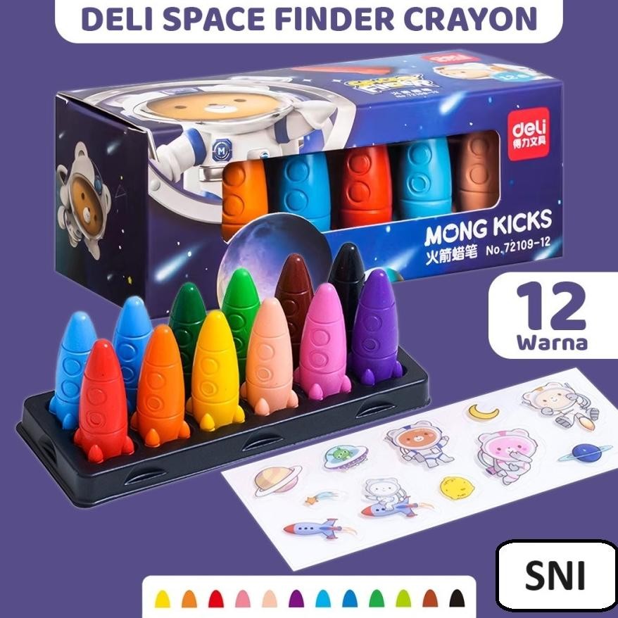 

Deli Space Paintyou Rocket Finger Krayon Crayon Pastel Roket AST