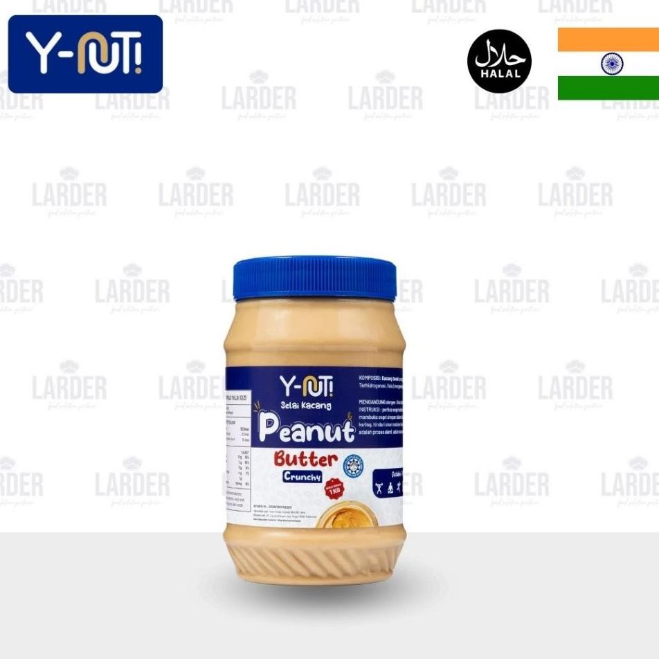 

Ynut Crunchy Peanut Butter 1Kg Selai Kacang Chunky
