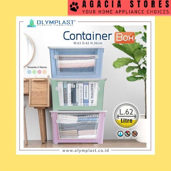 

Terlaris Kotak Penyimpanan Olymplast Box Container Obc Plastik Penyimpanan 62L