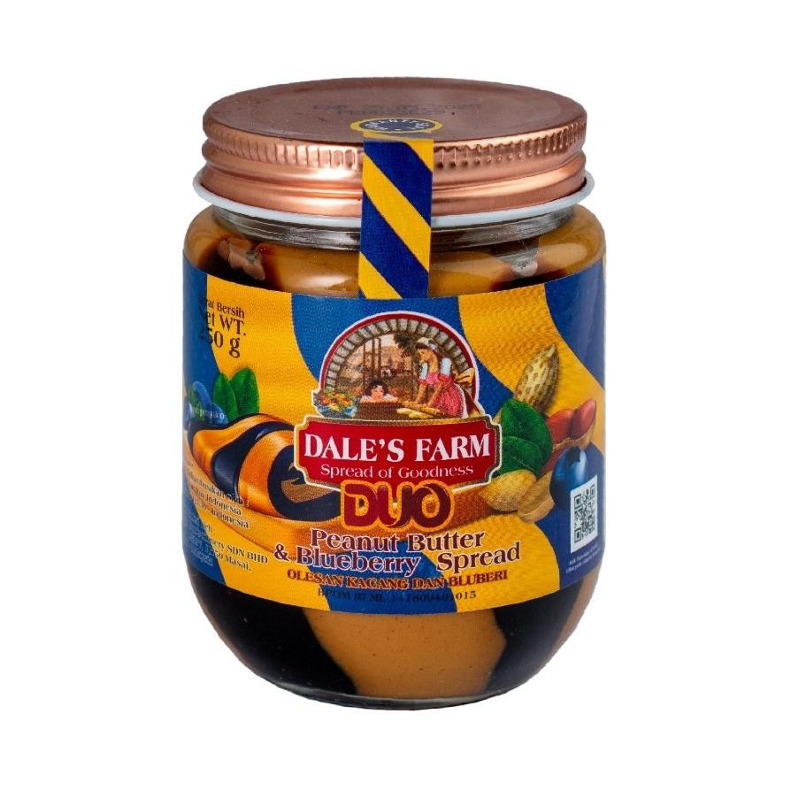 

Dales Farm Duo Peanut Butter Blueberry 250G Selai Kacang