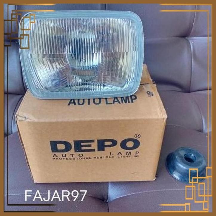 [FRM] LAMPU DEPAN HEAD LAMP LAMPU REFLEKTOR KOTAK 7 INCH DEPO