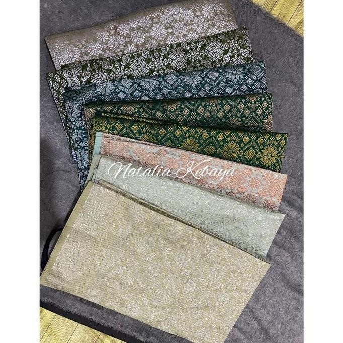 Natalia Kebaya Rok Lilit Songket Premium || Rok Songket Per Hijauan || Bawahan Kebaya Modern || Refe