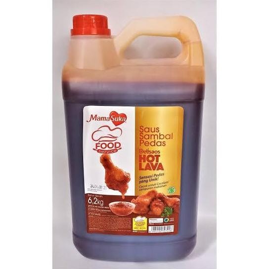 

Terlaris Saos Hot lava Delisaos mamasuka 6.2kg jerigen SALE