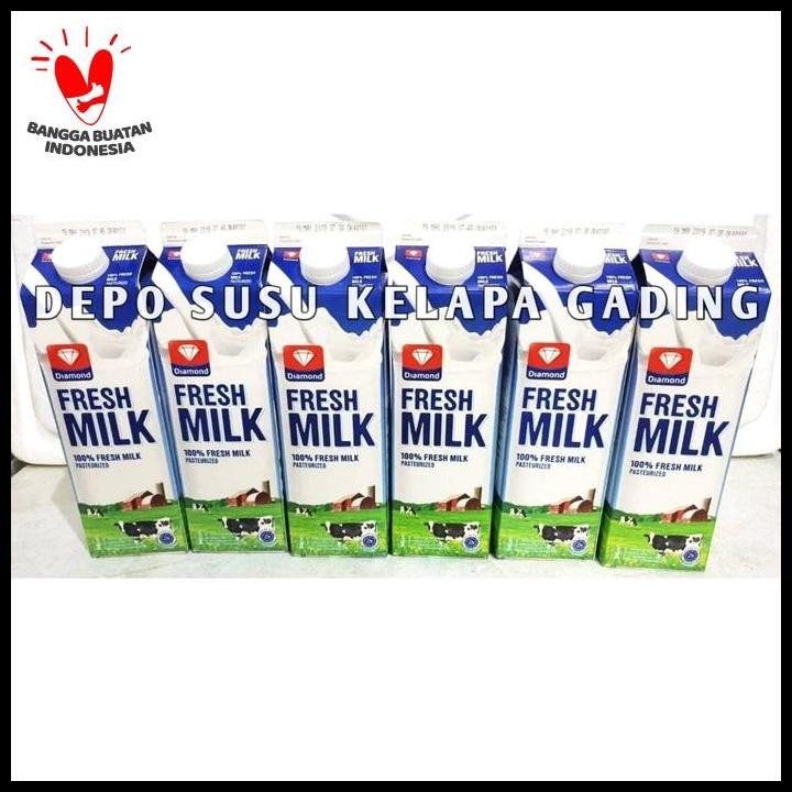 

Terlaris Susu Diamond Freshmilk 6 Pcs Karton | Diamond Fresh Milk Segar Plain Good Quality