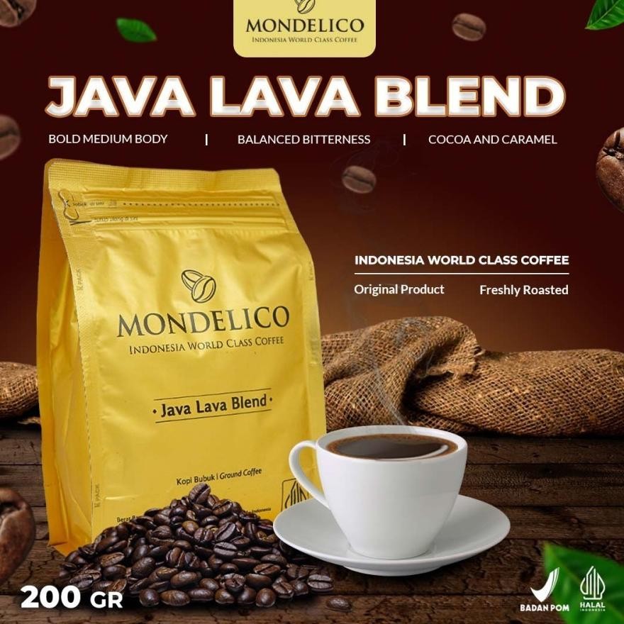 

Paling dicari Mondelico Coffee Powder Java Lava House Blend
