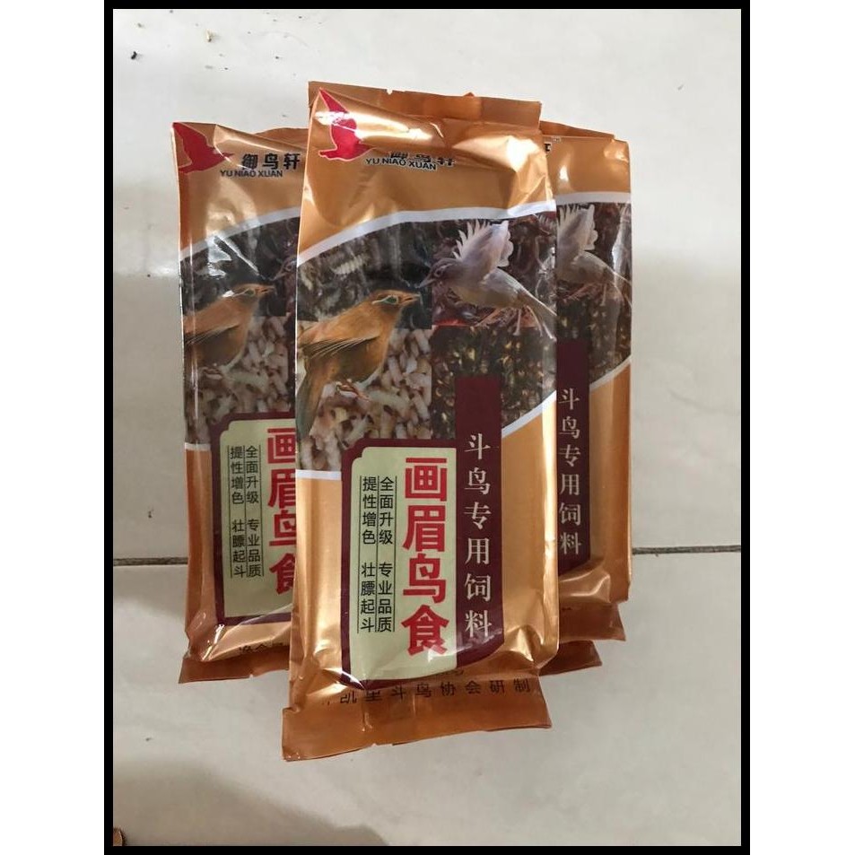 Terlaris Pakan Burung Hwamei Wambi Yu Niao Xuan Import Voer Pur Coklat Vhcoklat Good Quality
