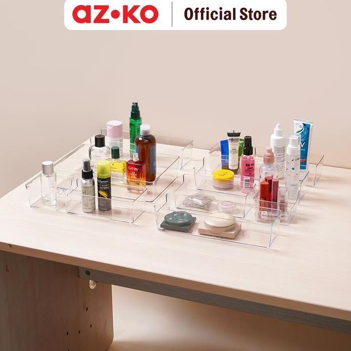 

Terlaris Azko Stora Set 10 Pcs Organizer Meja Clear Storage Box Tempat Alat Tulis Makeup Aksesoris Serbaguna Wadah Penyimpanan Multifungsi Organizer Meja