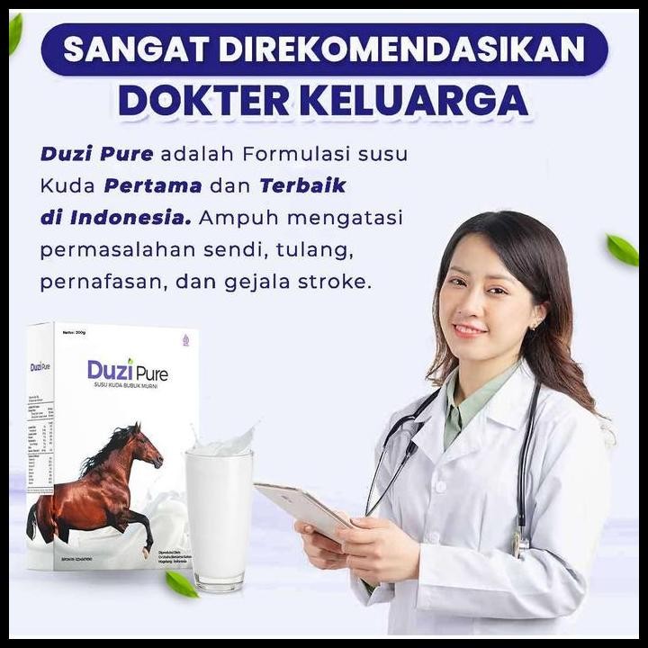 

Terlaris 100% Asli Original Duzi Pure Susu Kuda Lombok Bubuk Herbal Alami 200Gr Paket 2-5 Box Good Quality