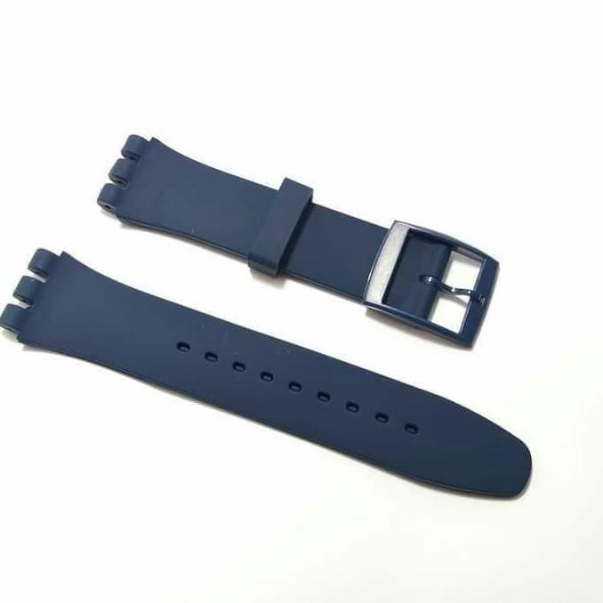 Tersedia RUBBER STRAP TALI JAM SWATCH 19MM ORIGINAL OEM JELLY IN JELLY NEW GENT
