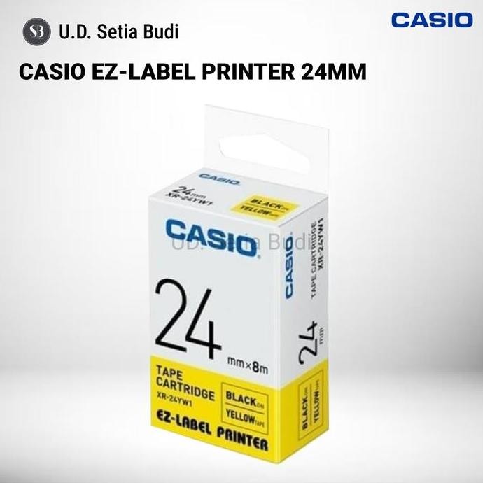 

Casio Ez-Label Printer 24Mm Kuning Dan Putih New Stok