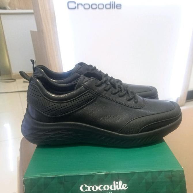 Tersedia Sepatu Pria Crocodile Original Infor  Bahan Kulit Sapi  model Casual 2227-1 Ringan Dan Empu