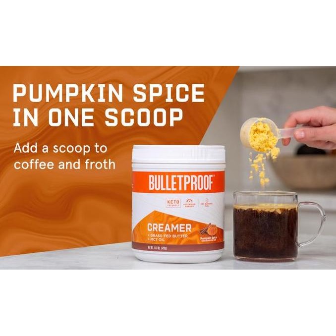 

Bulletproof Original Keto Coffee Creamer Grass-Fed Butter Mct Oil