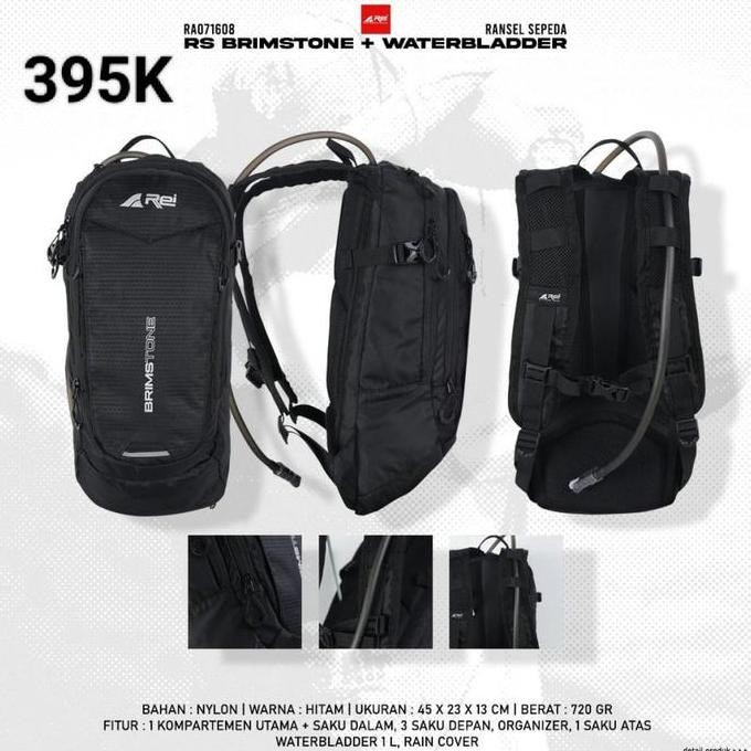 Tersedia Tas Sepeda Arei Brimstone + Waterbladder Original - Hydropack Rei Brimstone include Waterbl