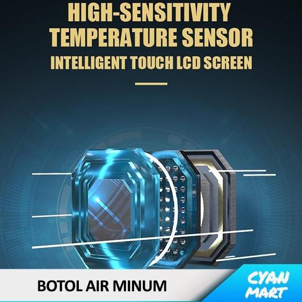 Botol Minum Termos Air Panas Dingin Smart Cup Led Thermos Thermometer