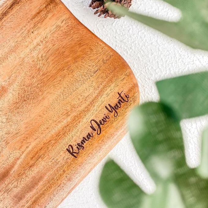 Talenan Kayu Utuh | Talenan Kayu Solid | Talenan Kayu Rustic Gagang