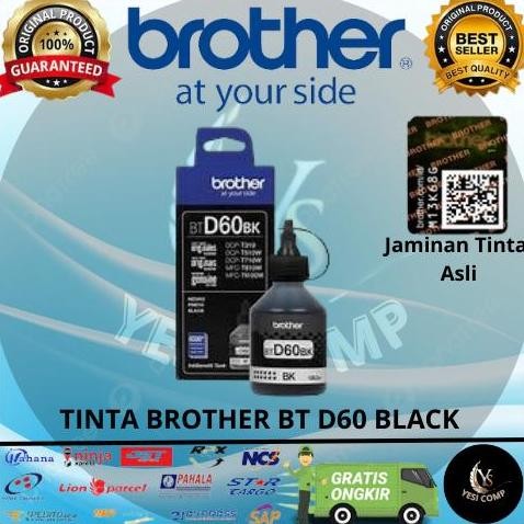 Tinta Brother Bt D6 Black T300 T500W T700W Original Bt D60 Black New Stok