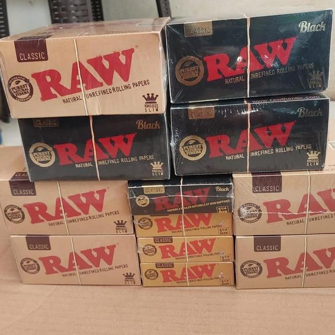 

TERBARU - kertsh RAW coklat dan hitam king size 1 box premium
