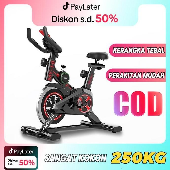 TERLARIS - Sepeda statis Spinning Bike Sepeda olahraga Sepeda Rumah Berputar Peralatan Olahraga Sang