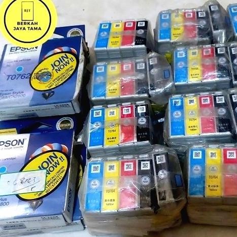 Tinta Cartridge Epson Stylus C58 Cx2800 T0761 T0762  T0763 T0764 Asli New Stok
