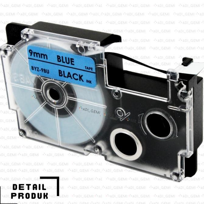 

Compatible Tape Cartridge Casio Byz-9Bu Black On Blue 9Mm X 8M New Stok