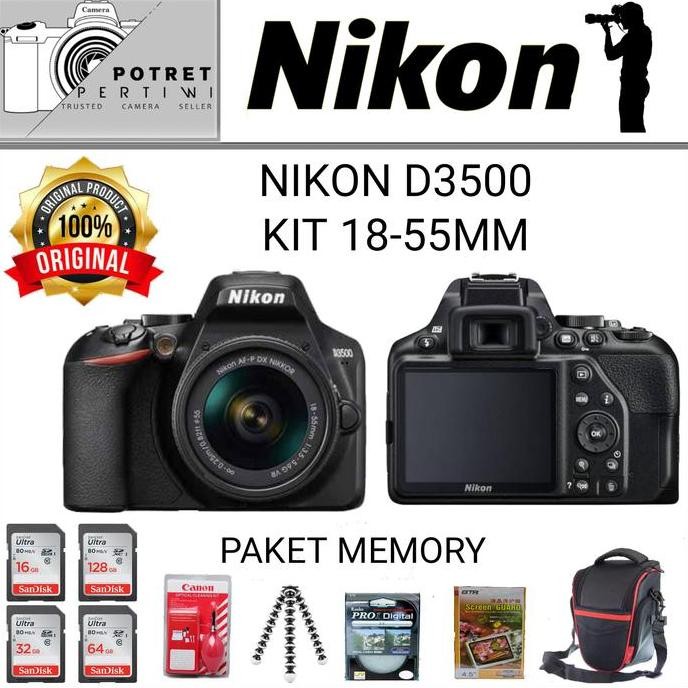 Tersedia NIKON D3500 KIT 18-55MM VR / KAMERA DSLR NIKON D3500 KIT 18-55MM VR
