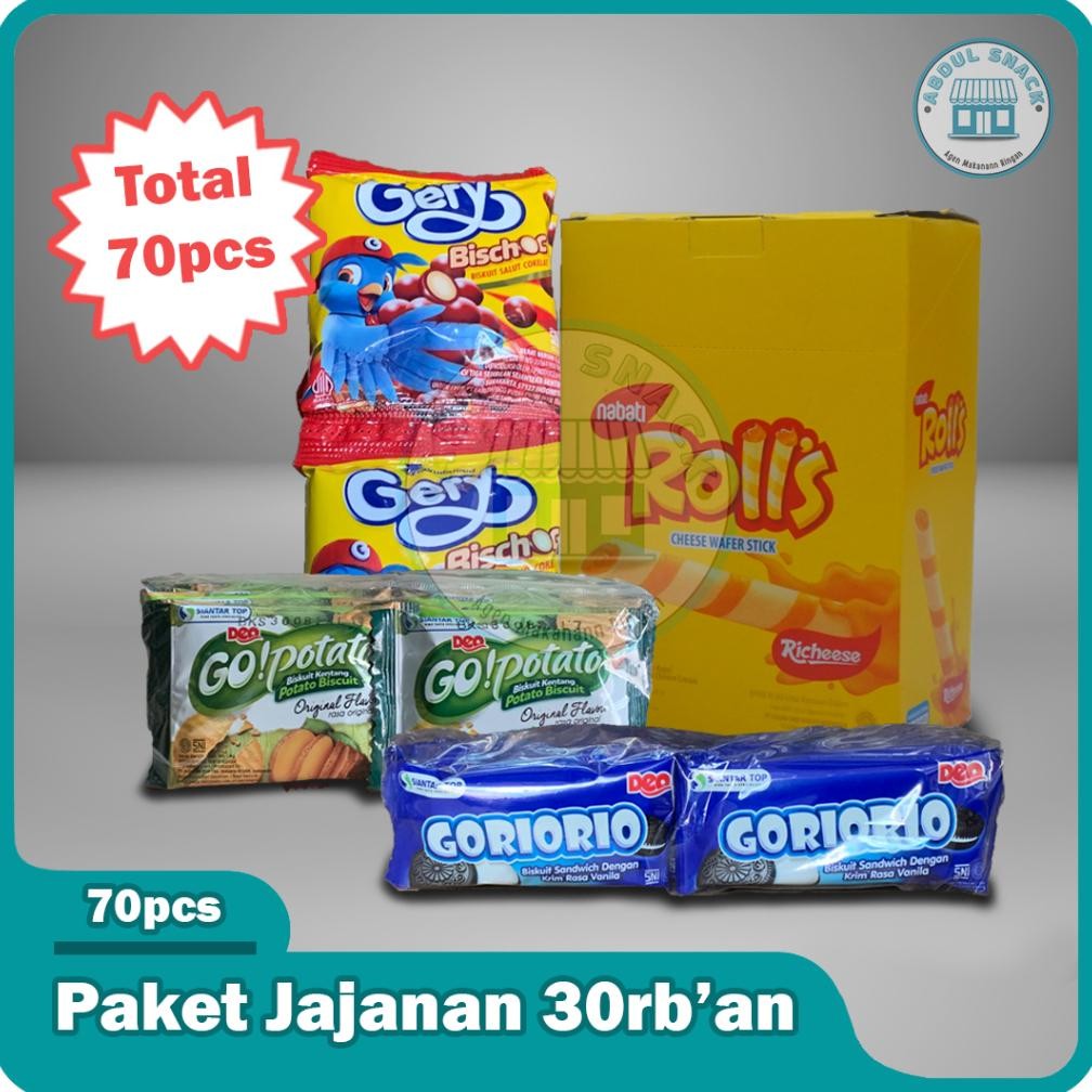 

Ready Paket Jajanan 30Rban Isi 70Pcs Bisa Request