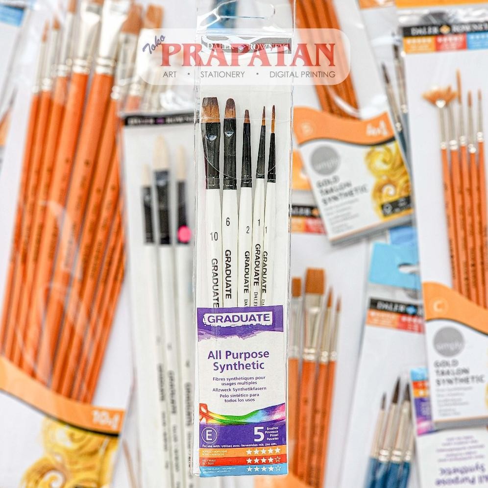 

Kuas Lukis Daler Rowney Graduate Brush Set | Paint Brush Set AST