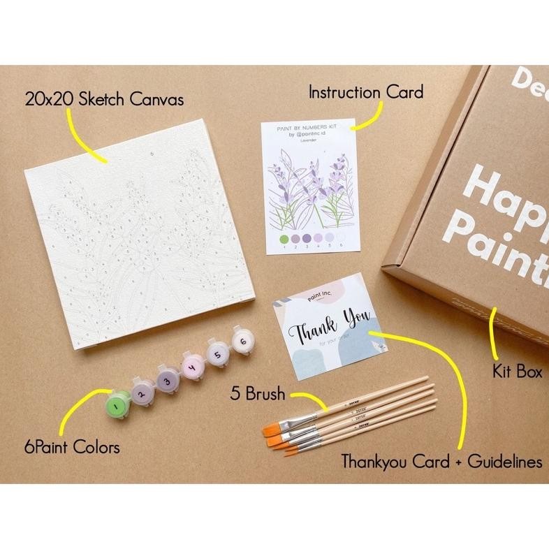 

PAINT BY NUMBERS (LAVENDER) PAINTING KIT AST
