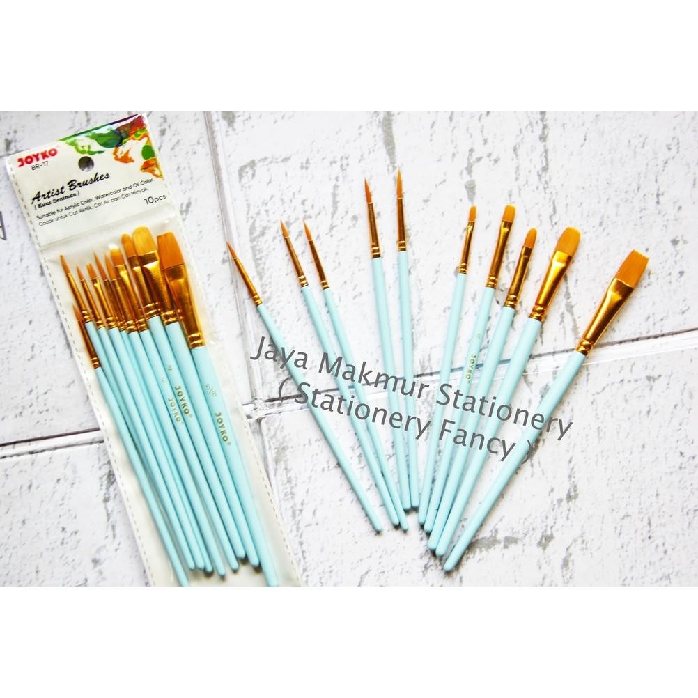 

Kuas Cat Air Lukis Acrylic Joyko BR-17 (1 set) AST