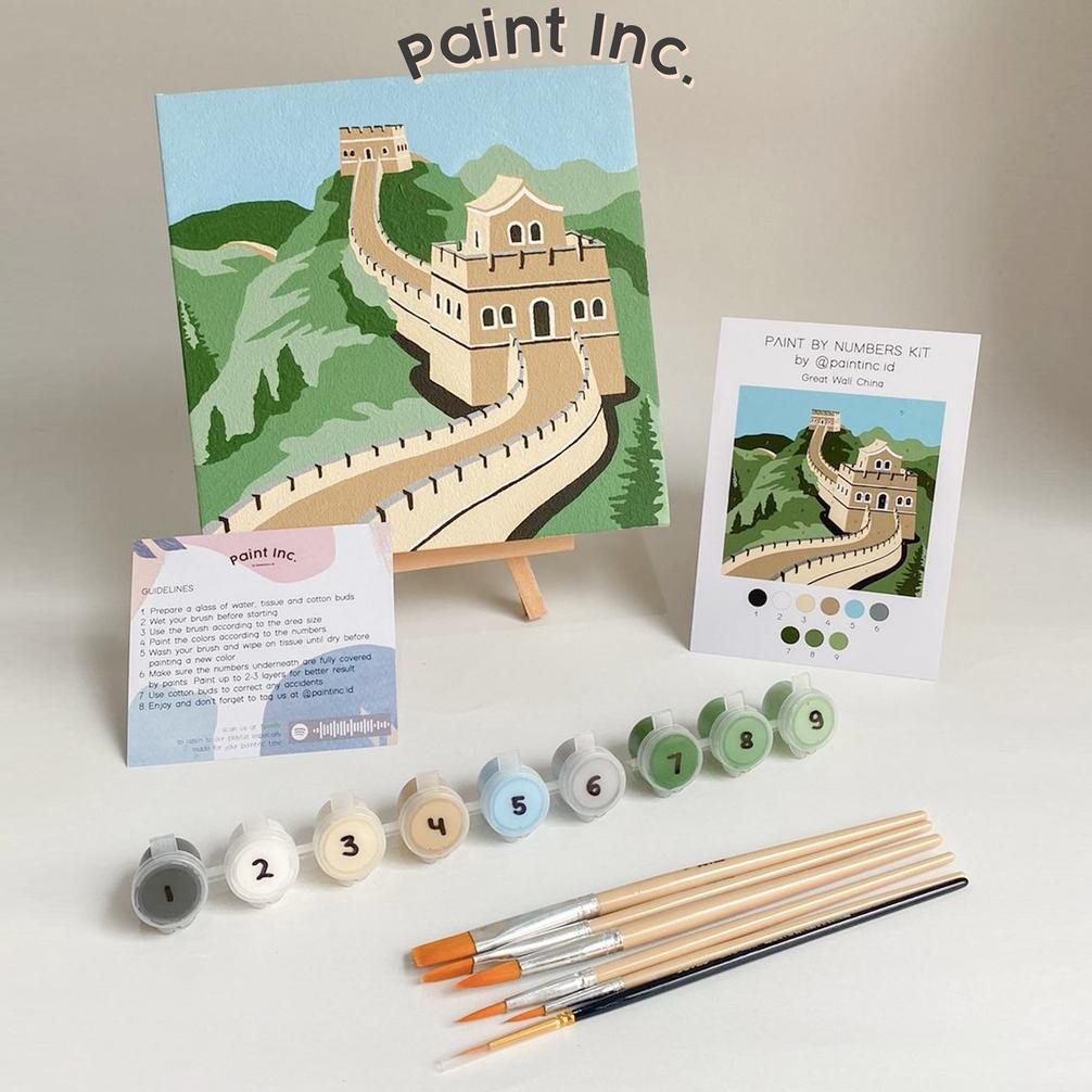 

Paint by Numbers Kit: Great Wall China | Paint Inc. ID | Painting Kit | Paint by Number | Hampers | Imlek AST