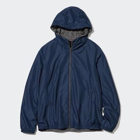 Uniqlo Jaket Pria Parka Reversible Navy (Best Quality)