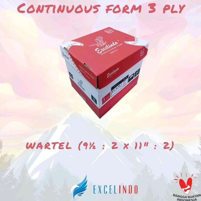 

kertas continuous form 3ply DPH wartel Paper Stationery