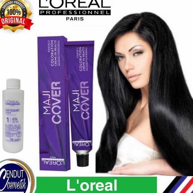 Loreal Majirel 1 Bla Pewarna Rambut Hair Color