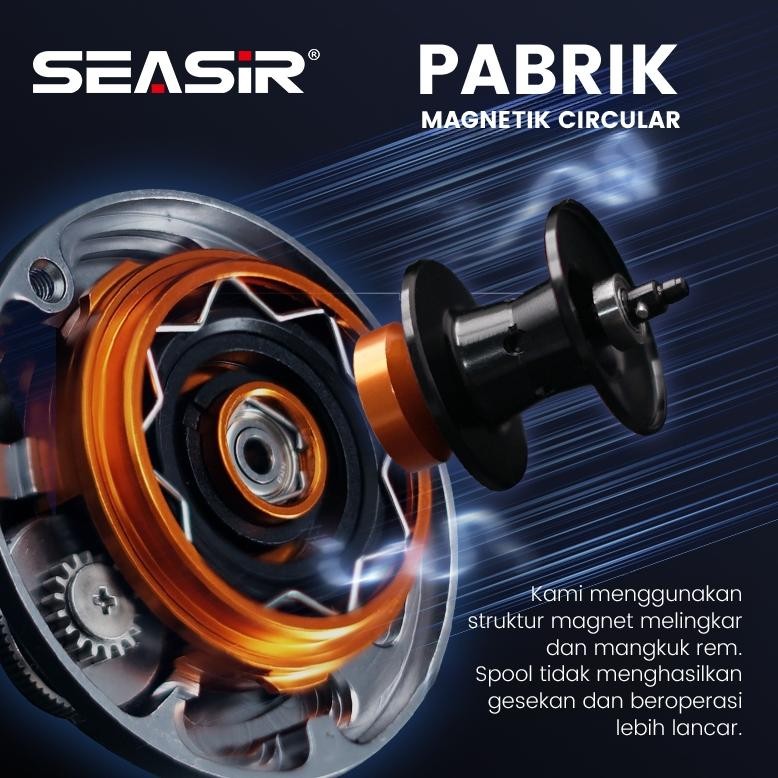[OFFICIAL] SEASIR SIRIUS Round Baitcasting Reel BC, CNC Aluminum Bait Casting Reel Pancing Circular 