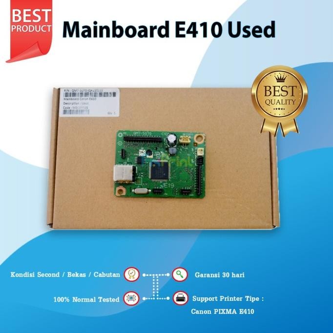 Board Printer Canon E410, Mainboard E410, Motherboard Canon E410 Used New Stok