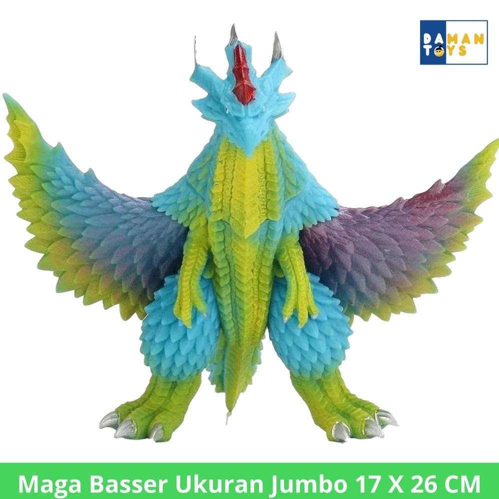 Maga Basser Jumbo Action Figure Godzilla Monster Ultraman Kaiju, Mainan Anak Laki laki