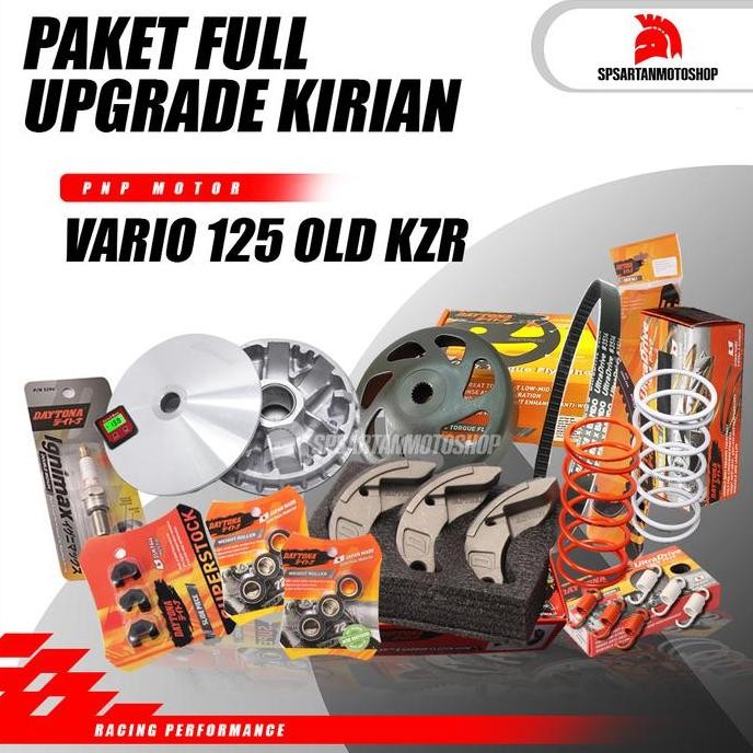 Paket Full Upgrade CVT Vario 125 Old Bohlam Techno KZR Paket Kirian CVT Harian - Racing - Touring