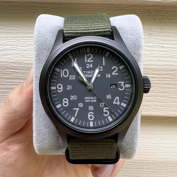 Murah Timex Tw4B04700 Expedition Scout Jam Tangan Pria Analog Kanvas Timex Prabowo