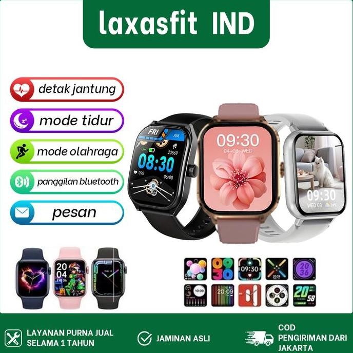 (Bisa Cod) Jam Tangan Smartwatch Pria Cewek,H9 Promax,Smartwatch Android Ios,Parlent Active Smartwat